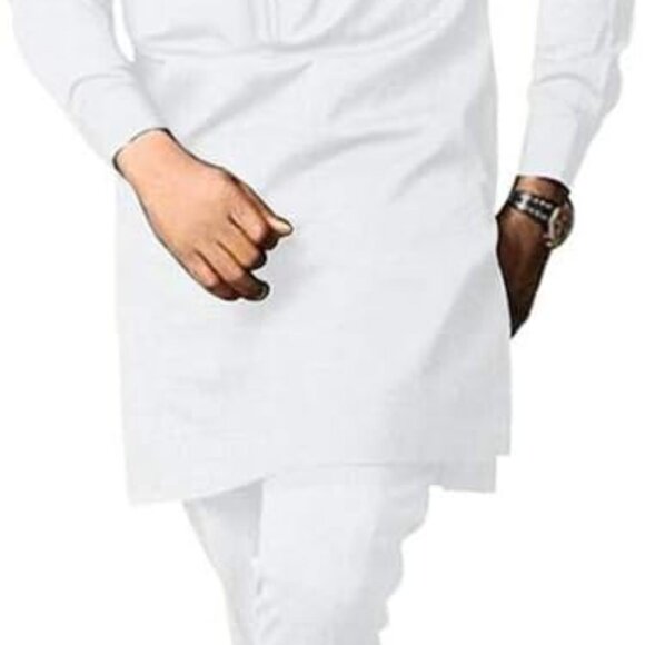 African Men's Formal Clothes Dashiki Shirt and Pant Two Piece Suit Traditional L